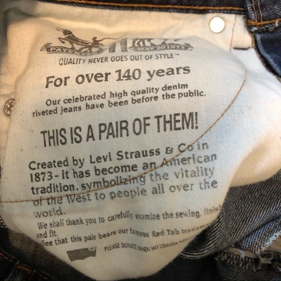 Levi’s Cut Off Distressed Denim Shorts 505 W32 - Picture 7 of 7